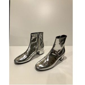 balenciaga silver boots